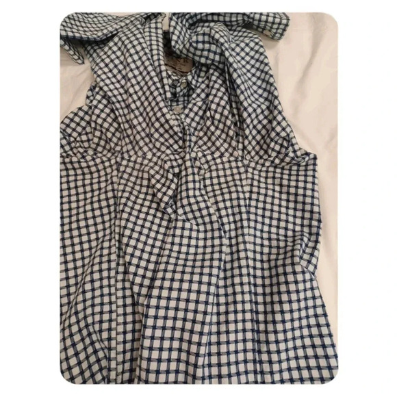 Thomas Pink Slim Fit Casual Blue & White Dress  Shirt Size Large - Picture 10 of 10